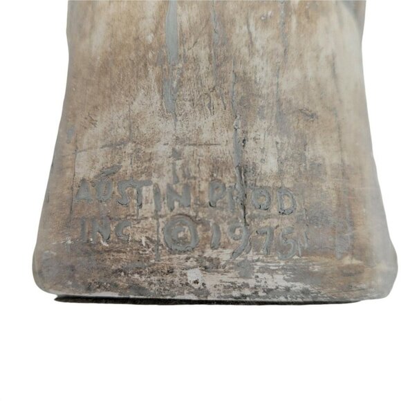 Vintage Austin Productions 1975 Carved Asian Sculpture Scholarly Man Durastone - Picture 7 of 7